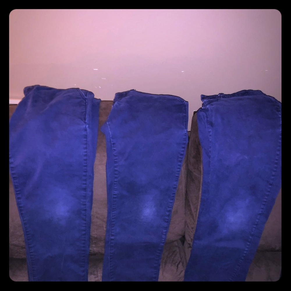 3 pairs GAP navy uniform straight khakis